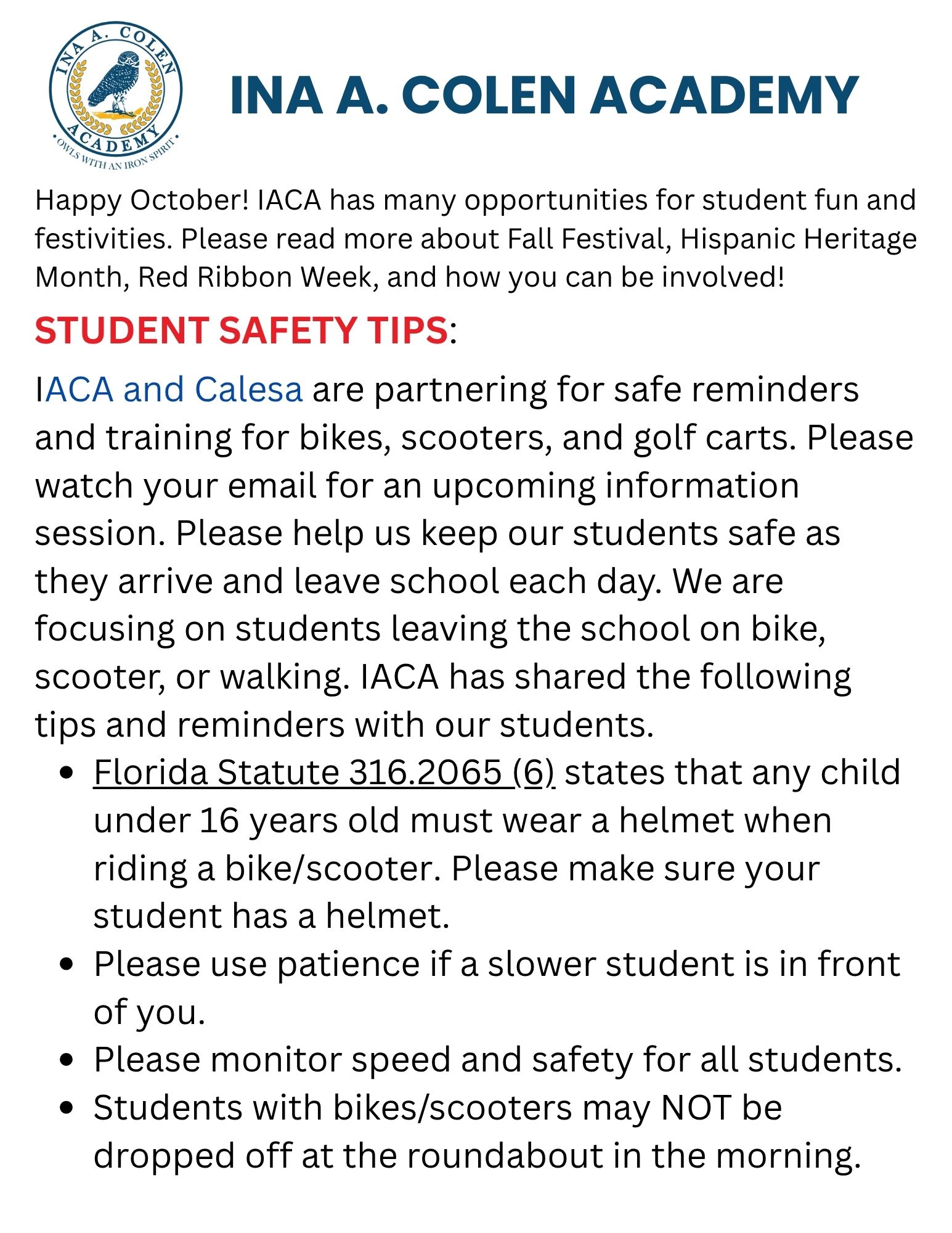 October Newsletter Cover