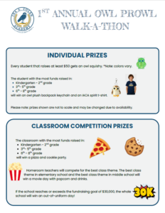 flyer-2 Annual Owl Prowl Walk-a-thon Flyer page 2