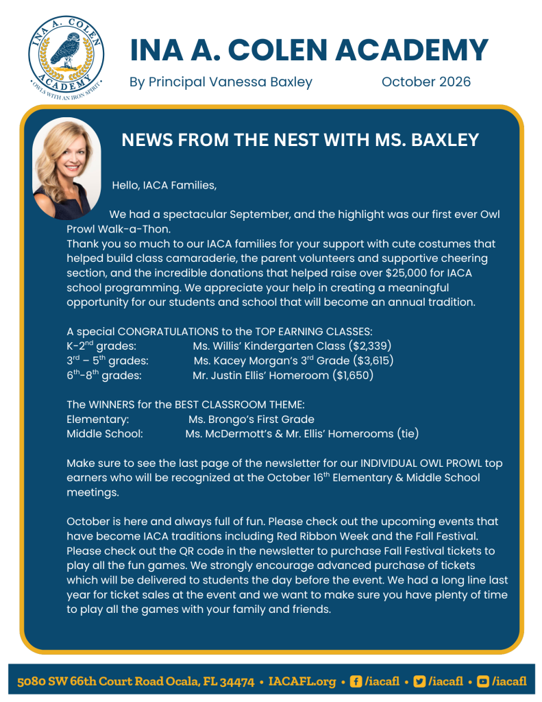 October 2026 Newsletter